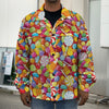 Colorful Candy Pattern Print Men's Shirt Jacket