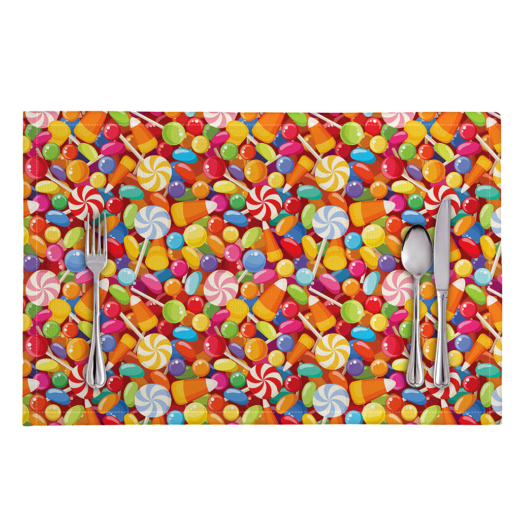 Colorful Candy Pattern Print Placemat