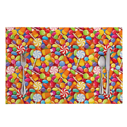 Colorful Candy Pattern Print Placemat