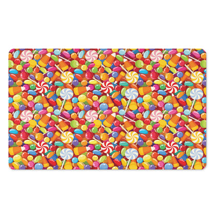 Colorful Candy Pattern Print Polyester Doormat
