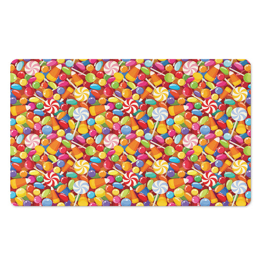Colorful Candy Pattern Print Polyester Doormat