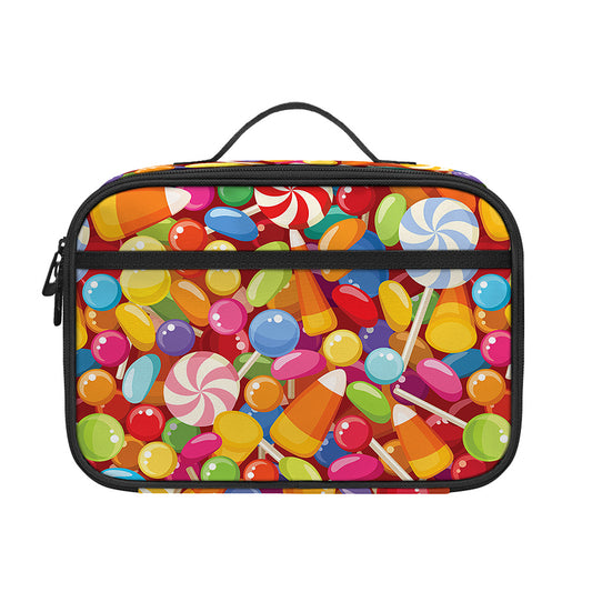Colorful Candy Pattern Print Portable Lunch Bag