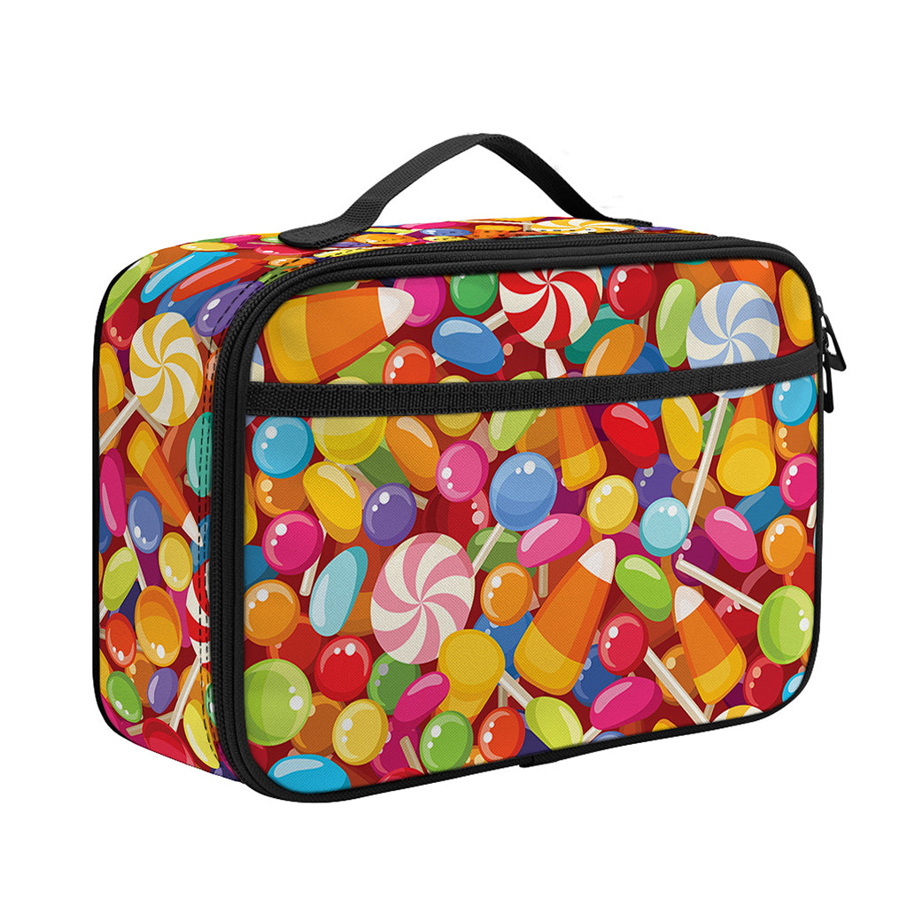 Colorful Candy Pattern Print Portable Lunch Bag