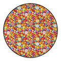 Colorful Candy Pattern Print Round Floor Mat