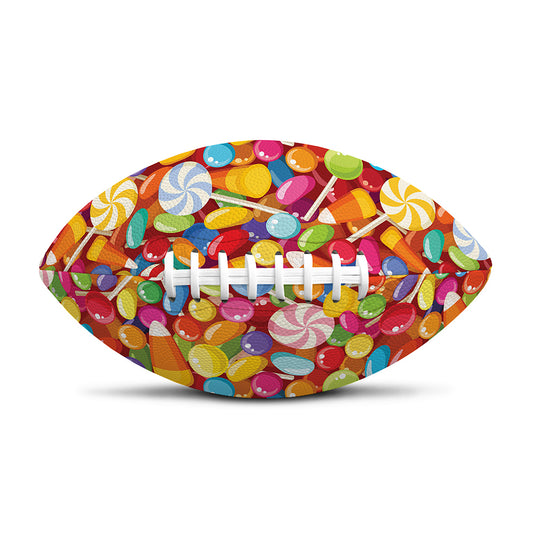 Colorful Candy Pattern Print Rugby Ball