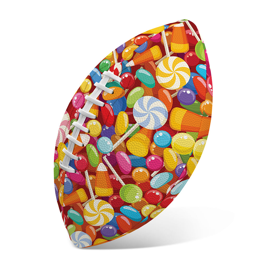 Colorful Candy Pattern Print Rugby Ball