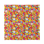 Colorful Candy Pattern Print Silk Bandana