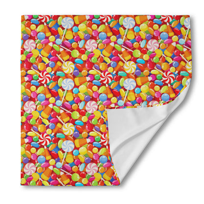 Colorful Candy Pattern Print Silk Bandana