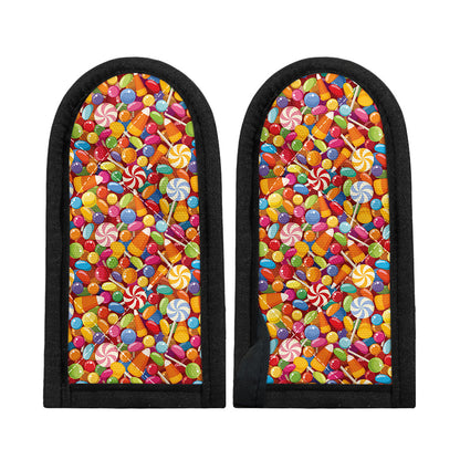 Colorful Candy Pattern Print Skillet Handle Cover