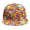 Colorful Candy Pattern Print Snapback Cap