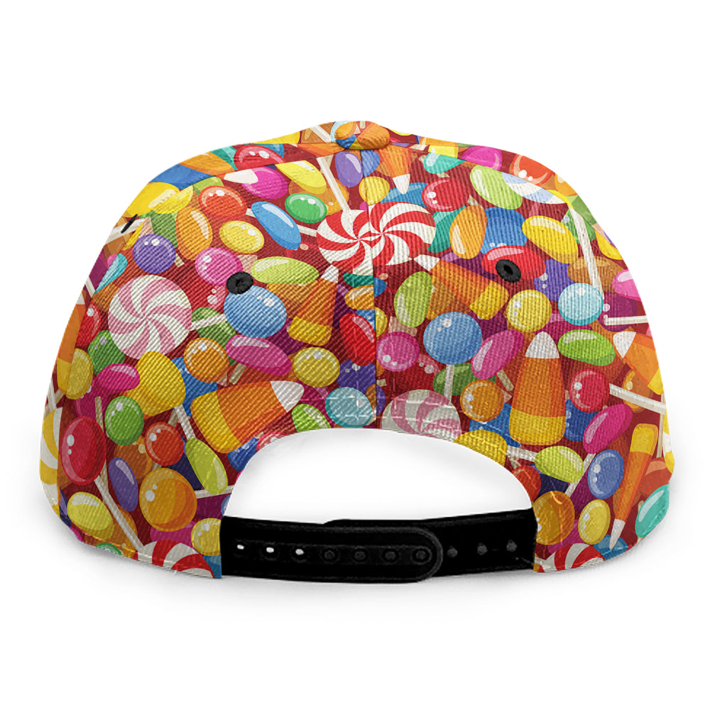 Colorful Candy Pattern Print Snapback Cap