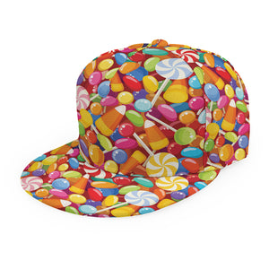 Colorful Candy Pattern Print Snapback Cap