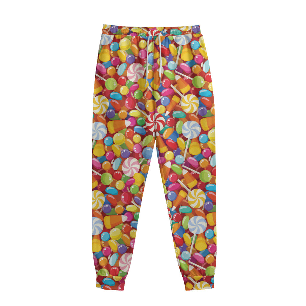 Colorful Candy Pattern Print Sweatpants