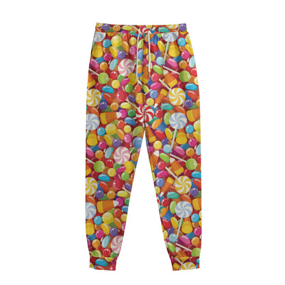 Colorful Candy Pattern Print Sweatpants