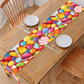 Colorful Candy Pattern Print Table Runner