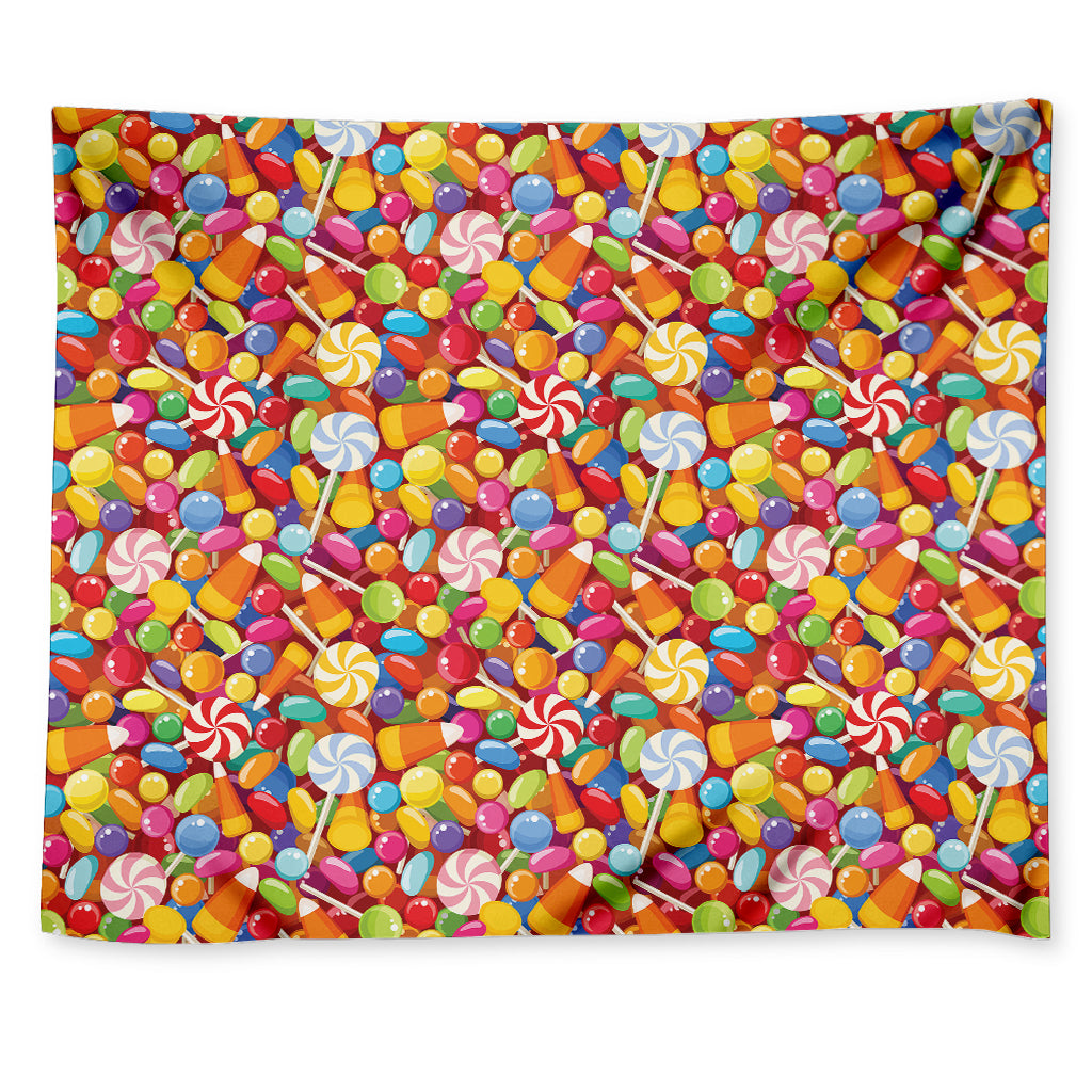 Colorful Candy Pattern Print Tapestry