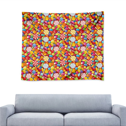 Colorful Candy Pattern Print Tapestry