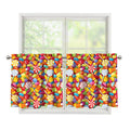 Colorful Candy Pattern Print Tier Curtains