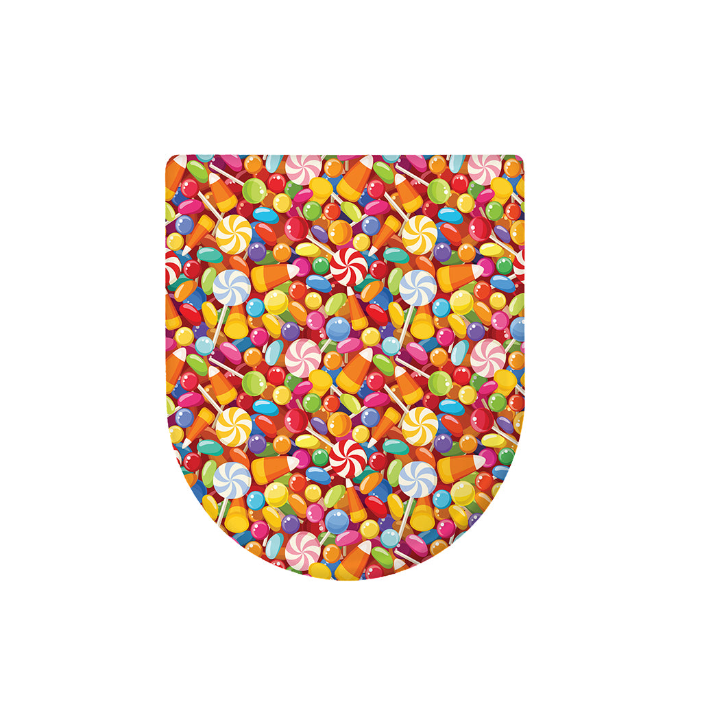 Colorful Candy Pattern Print Toilet Lid Cover
