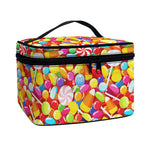 Colorful Candy Pattern Print Travel Makeup Bag
