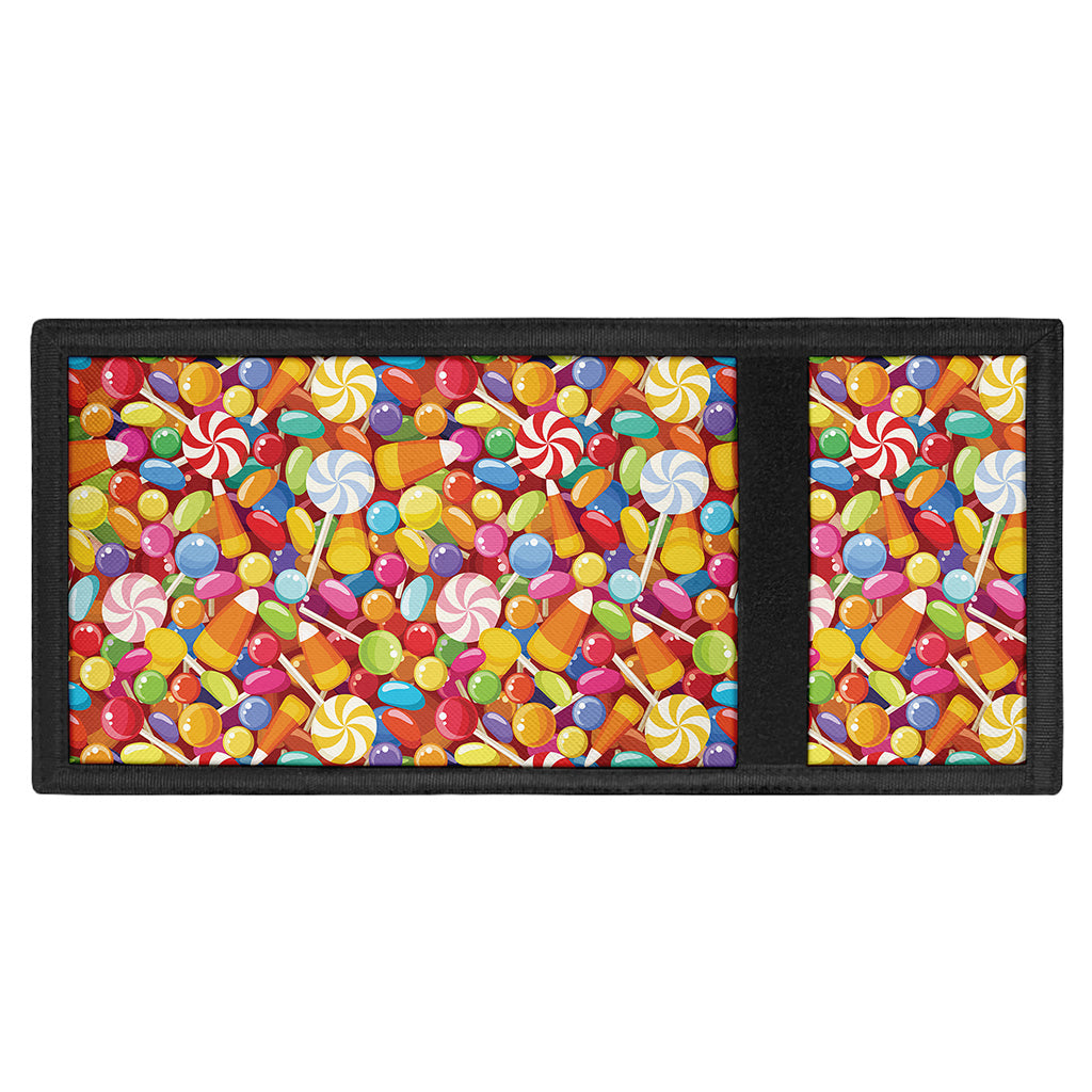 Colorful Candy Pattern Print Trifold Wallet