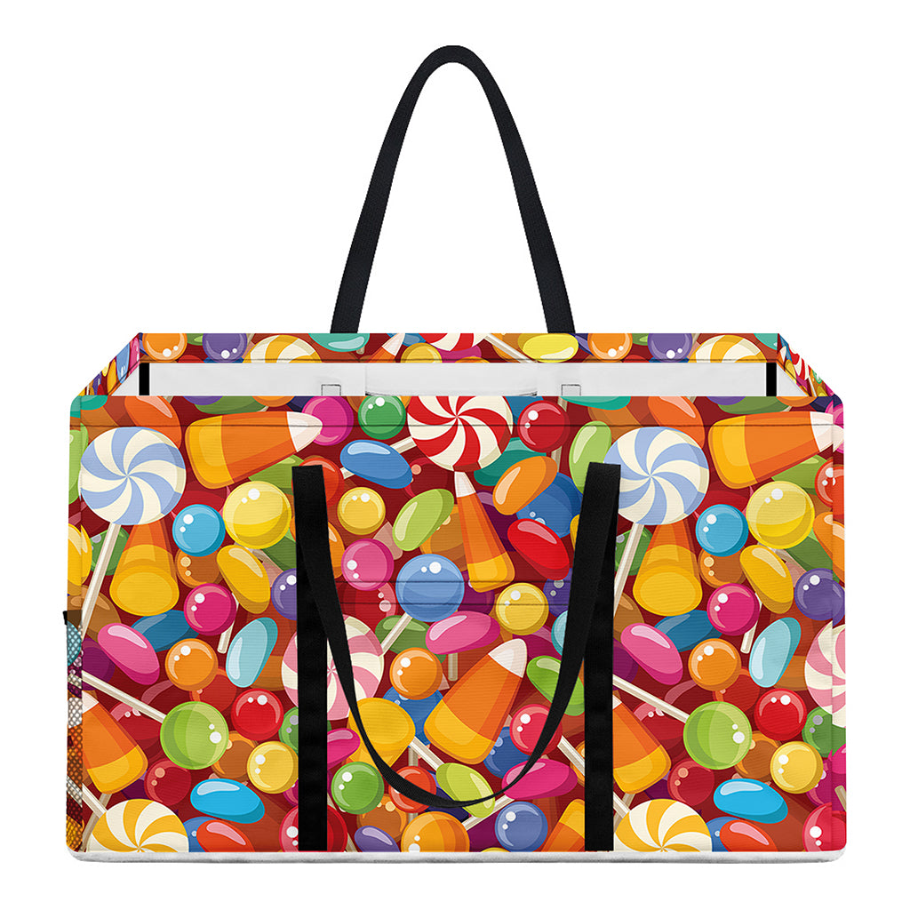 Colorful Candy Pattern Print Utility Tote Bag