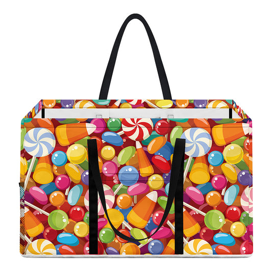 Colorful Candy Pattern Print Utility Tote Bag