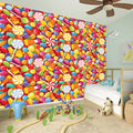 Colorful Candy Pattern Print Wall Sticker