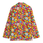 Colorful Candy Pattern Print Women's Blazer