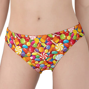 Colorful Candy Pattern Print Women's Panties