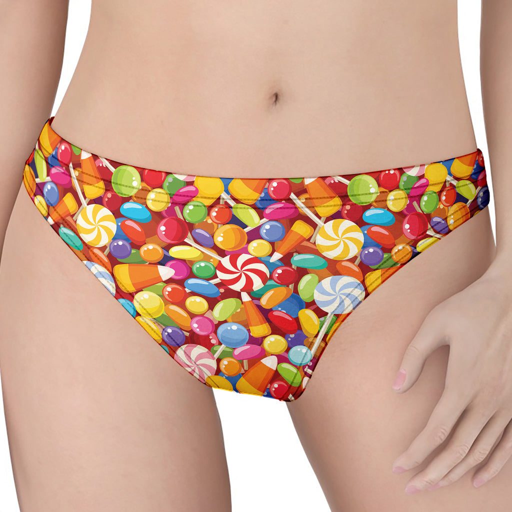 Colorful Candy Pattern Print Women's Thong