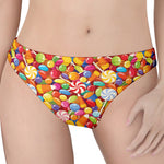 Colorful Candy Pattern Print Women's Thong