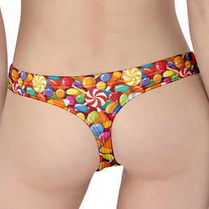 Colorful Candy Pattern Print Women's Thong