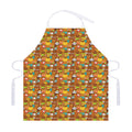 Colorful Cartoon Baby Bear Pattern Print Adjustable Apron
