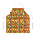 Colorful Cartoon Baby Bear Pattern Print Adjustable Apron