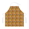 Colorful Cartoon Baby Bear Pattern Print Adjustable Apron