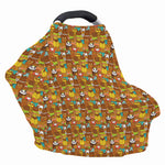 Colorful Cartoon Baby Bear Pattern Print Baby Seat Cover