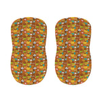 Colorful Cartoon Baby Bear Pattern Print Bar Stool Covers