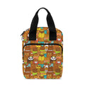 Colorful Cartoon Baby Bear Pattern Print Bible Tote Bag
