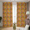 Colorful Cartoon Baby Bear Pattern Print Blackout Pencil Pleat Curtains