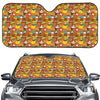 Colorful Cartoon Baby Bear Pattern Print Car Windshield Sun Shade