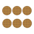 Colorful Cartoon Baby Bear Pattern Print Coaster Set