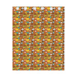 Colorful Cartoon Baby Bear Pattern Print Curtain