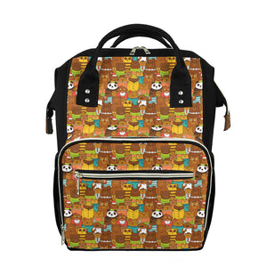 Colorful Cartoon Baby Bear Pattern Print Diaper Bag