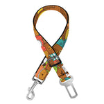 Colorful Cartoon Baby Bear Pattern Print Dog Seat Belt