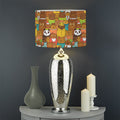 Colorful Cartoon Baby Bear Pattern Print Drum Lamp Shade
