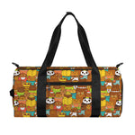 Colorful Cartoon Baby Bear Pattern Print Gym Bag