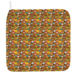 Colorful Cartoon Baby Bear Pattern Print Hand Towel