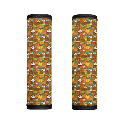 Colorful Cartoon Baby Bear Pattern Print Handle Covers