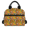 Colorful Cartoon Baby Bear Pattern Print Insulated Lunch Bag